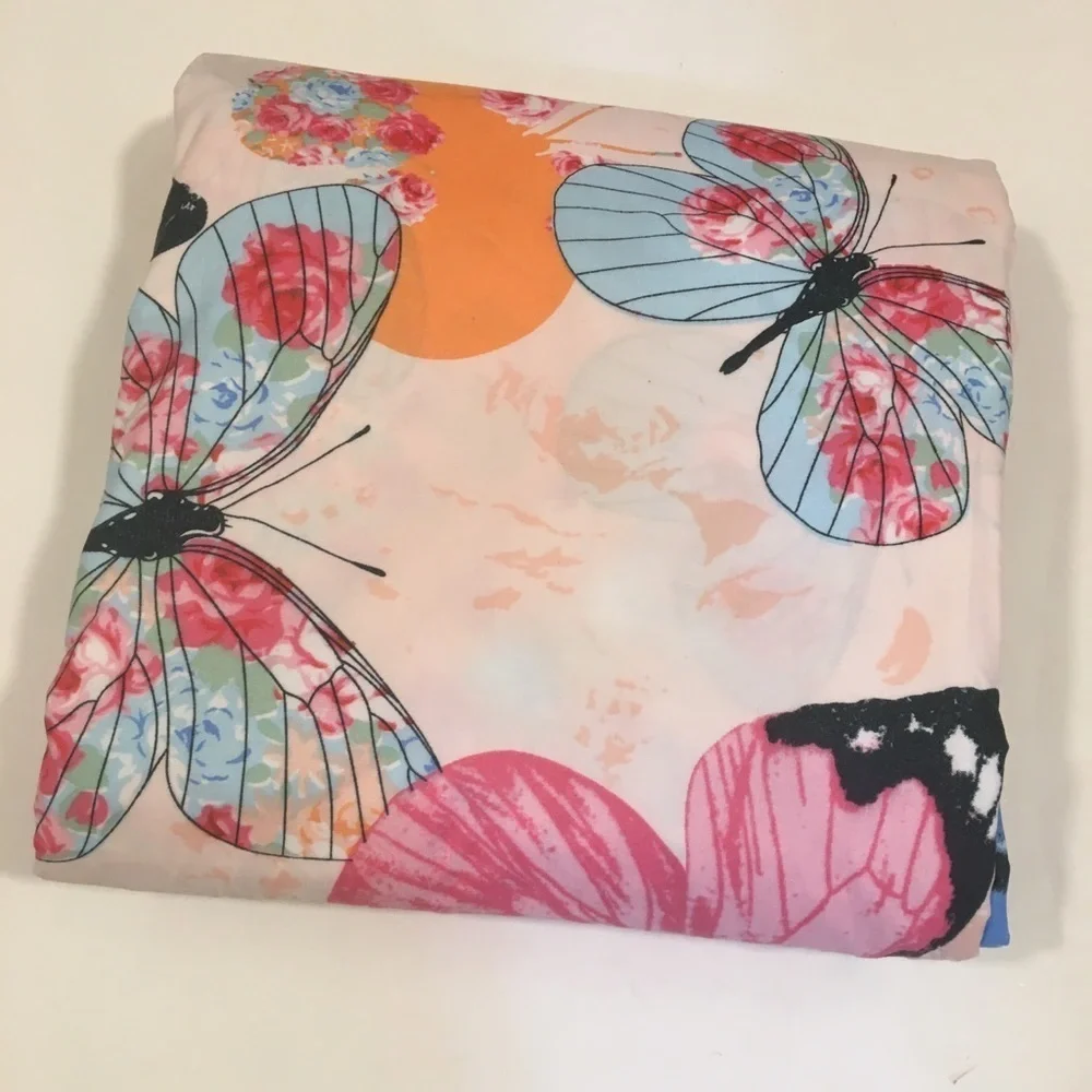 New LAMEJOR Butterflies Duvet Shams Queen Set of 3